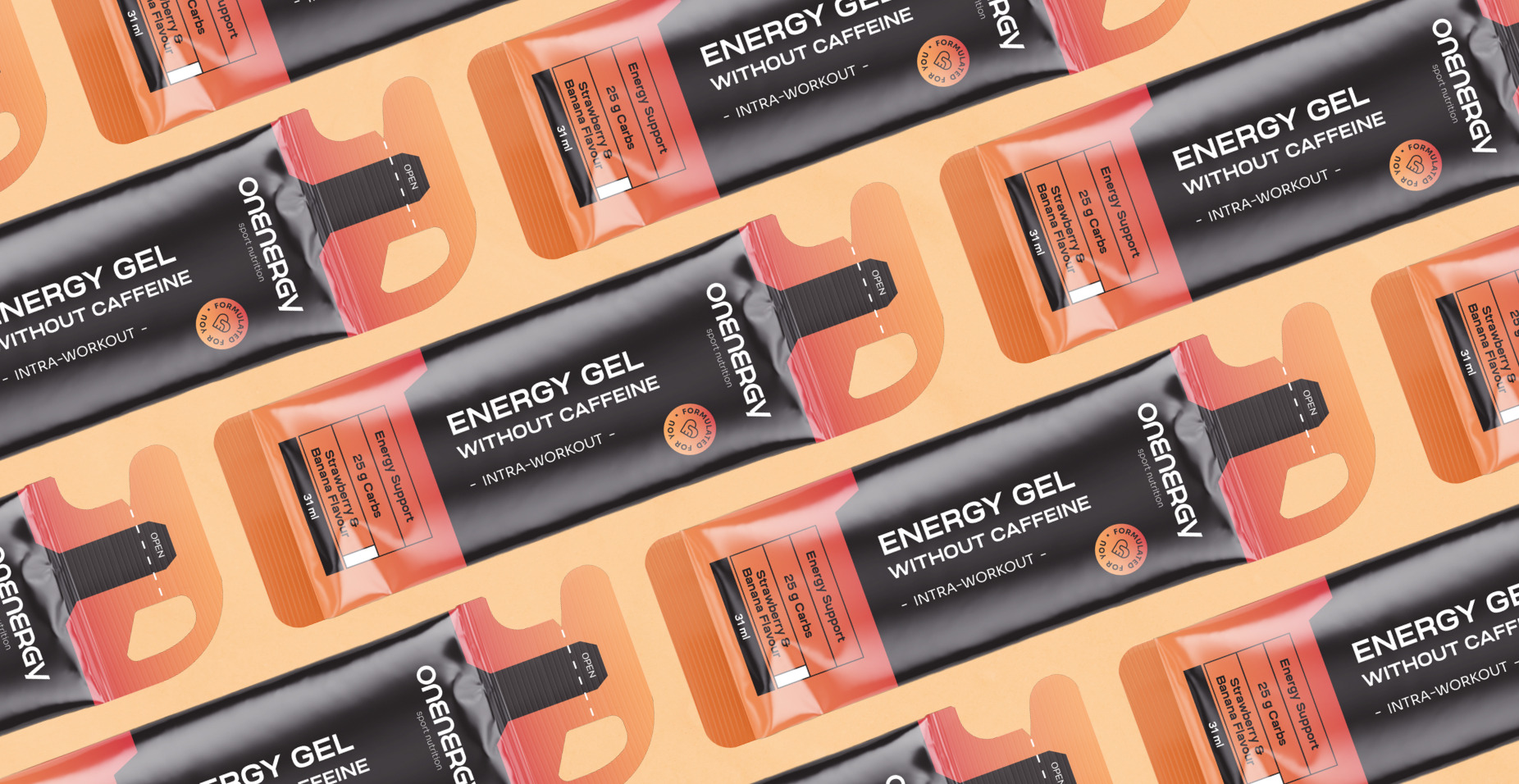 Gel energetico senza caffeina – fragola e banana