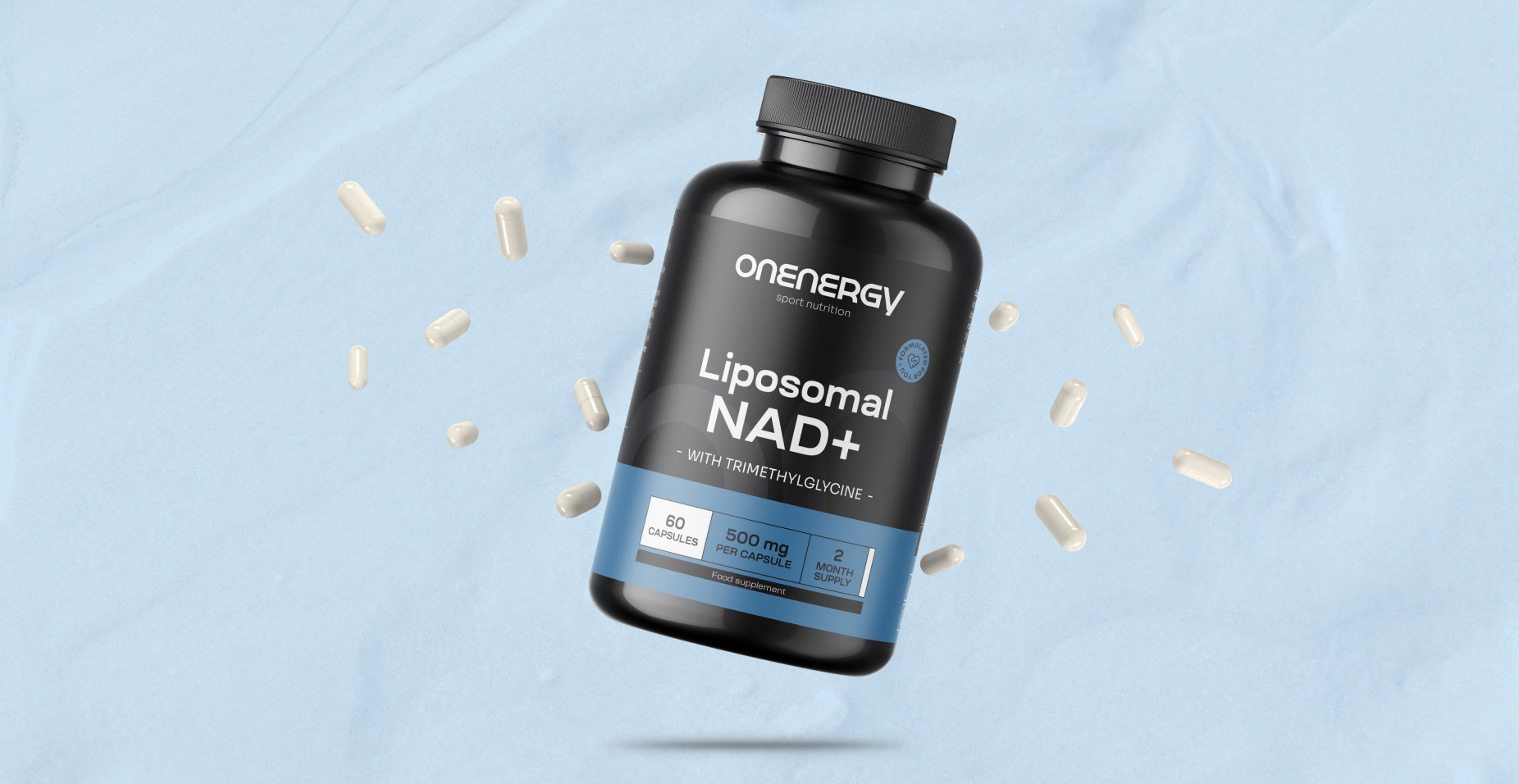NAD+ liposomiale 500 mg - con trimetilglicina