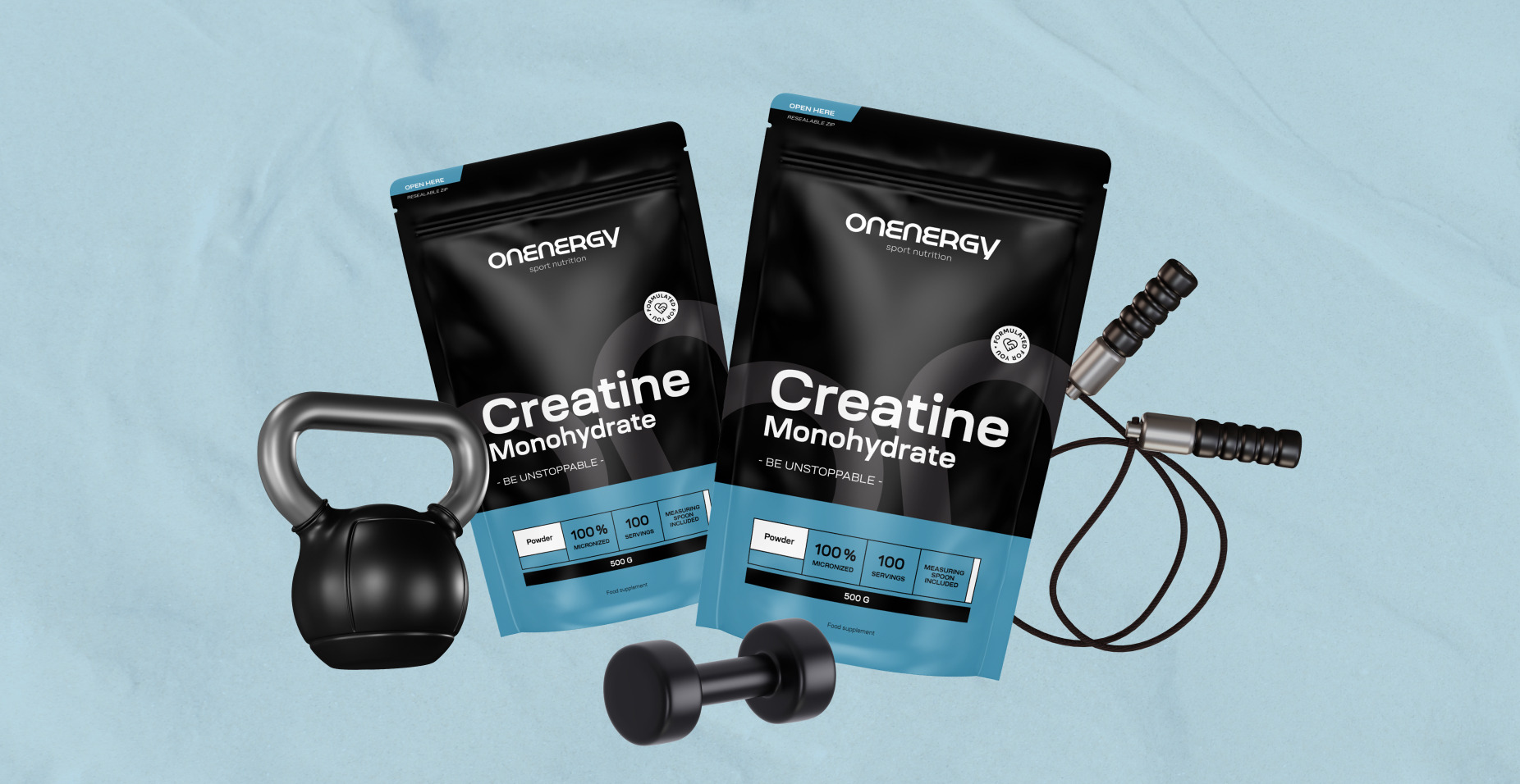 100% Creatina monoidrato in polvere