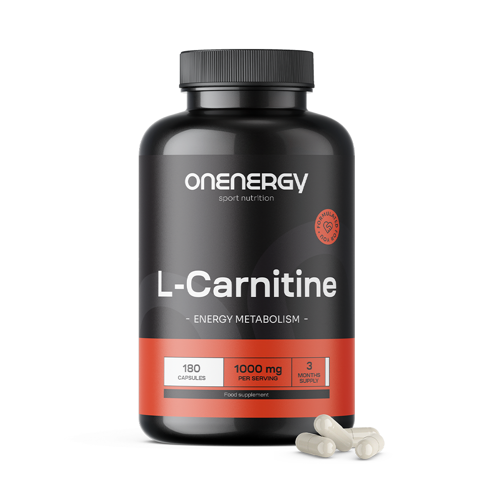 l carnitina da energia L-carnitina 1000 mg, 180 capsule