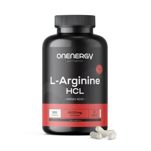 L-arginina HCL 4500 mg, 365 capsule