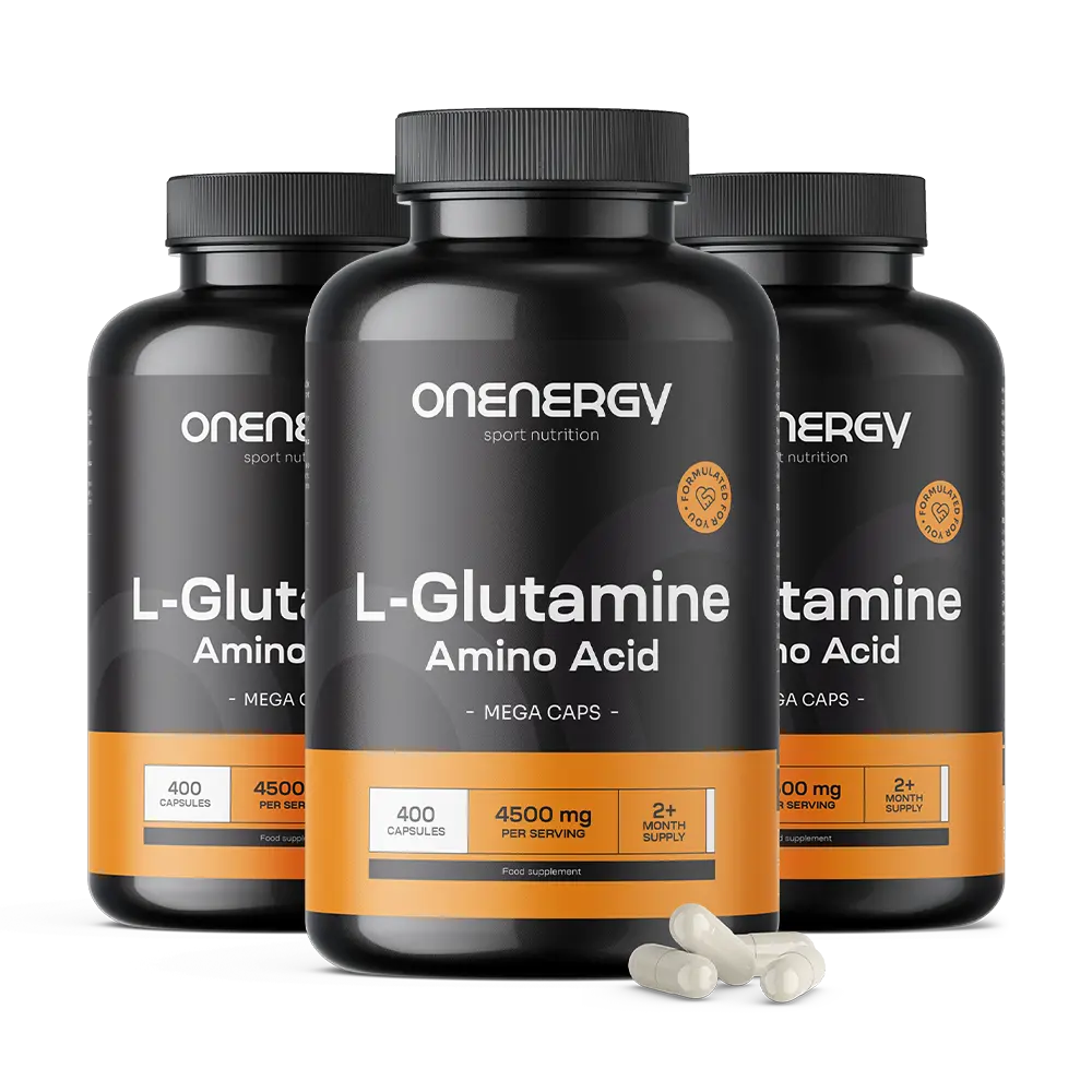 3x L-glutammina 4500 mg MEGA CAPS