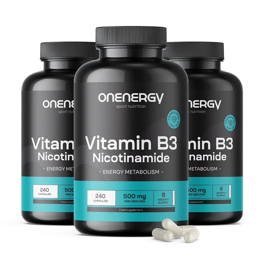 3x Vitamina B3 500 mg - nicotinamide
