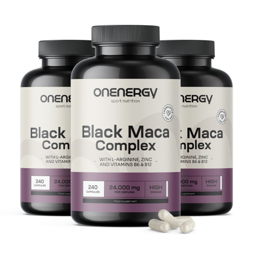 3x Complesso di maca nera 24.000 mg, totale 720 capsule