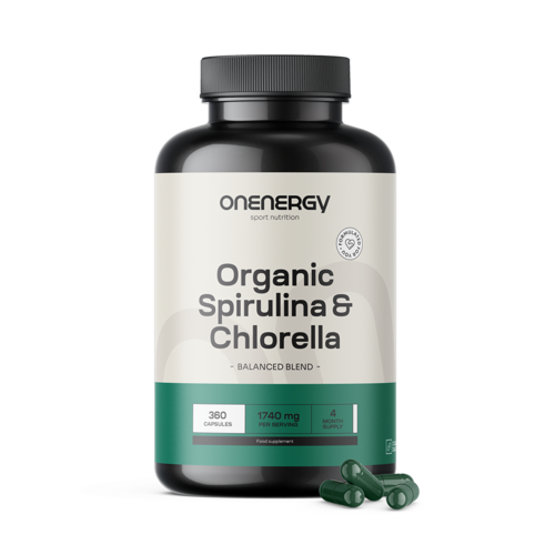 BIO Spirulina e clorella, 360 capsule