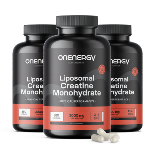 3x Creatina monoidrato liposomiale 3000 mg, totale 1080 capsule