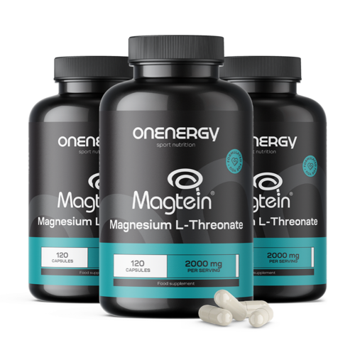 3x Magnesio L-treonato Magtein® 2000 mg, totale 360 capsule