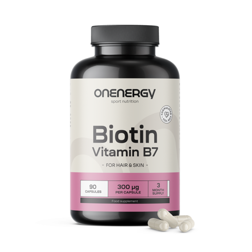 Biotina – vitamina B7, 90 capsule