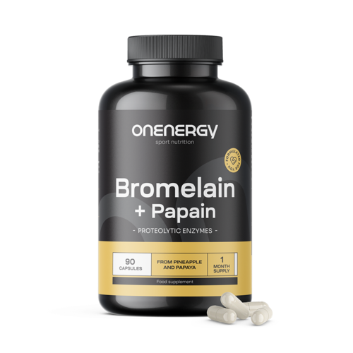 Bromelina + Papaina, 90 capsule