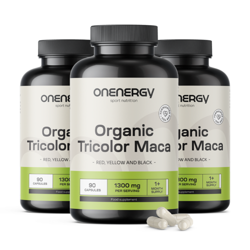 3x BIO Tricolor maca, totale 270 capsule
