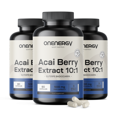 3x Bacche di acai – estratto 10:1, totale 270 capsule