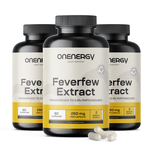 3x Partenio (Feverfew) – estratto, totale 180 capsule
