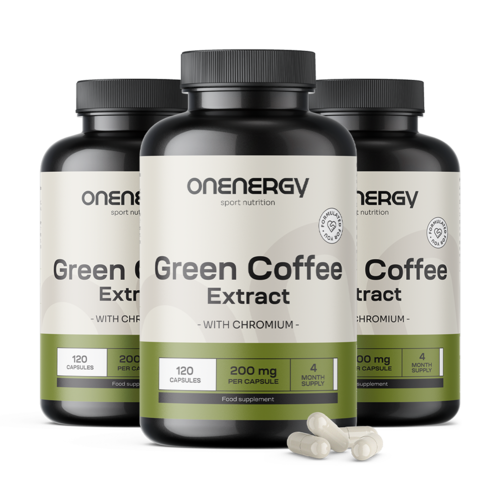 3x Caffè verde – estratto, totale 360 capsule