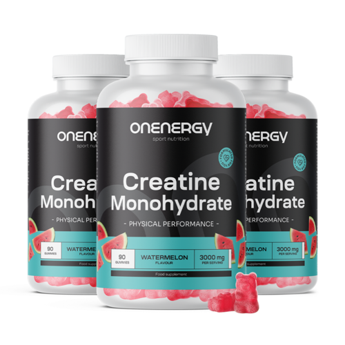 3x Creatina monoidrato 3000 mg – anguria, totale 270 caramelle gommose