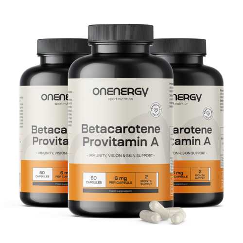 3x Beta-carotene (provitamina A), totale 180 capsule