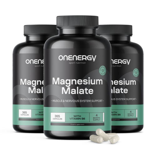 3x Malato di magnesio 2000 mg, totale 1095 capsule