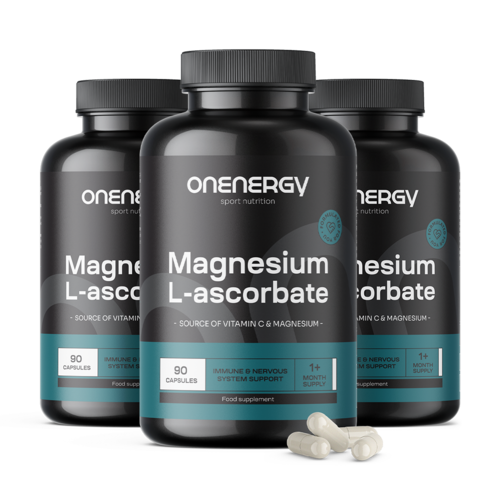 3x L-ascorbato di magnesio, totale 270 capsule